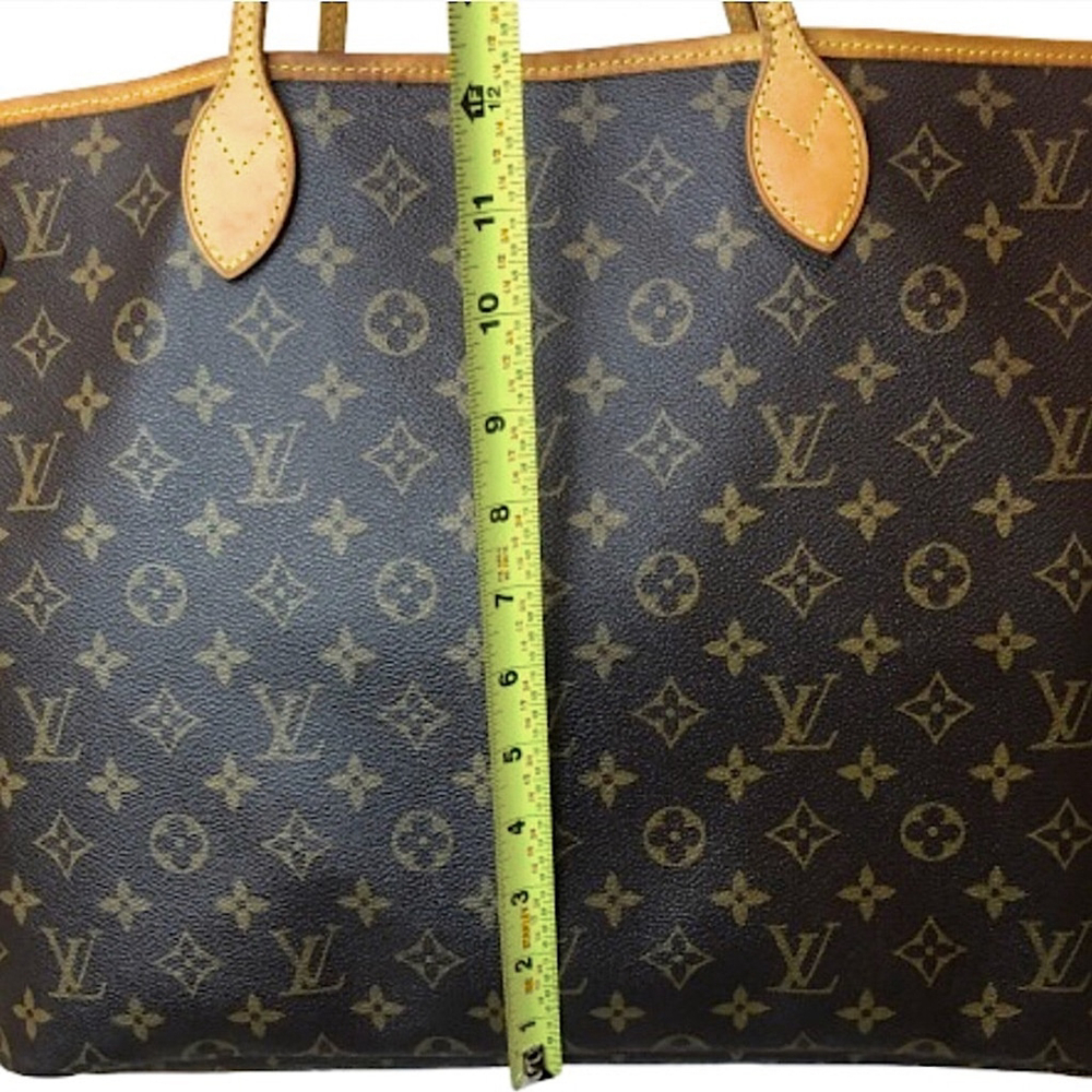 LOUIS VUITTON Monogram Neverfull GM Tote Organizer, LV Dust Bag, COA - Picture 12 of 17